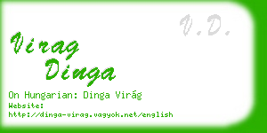 virag dinga business card